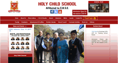 Desktop Screenshot of holychildschool.co.in