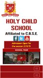 Mobile Screenshot of holychildschool.co.in