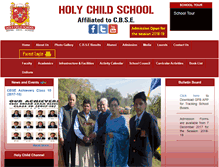 Tablet Screenshot of holychildschool.co.in
